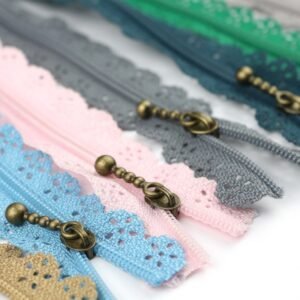 Lace nylon zipper