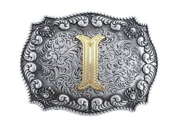 Initial Cowboy Buckle