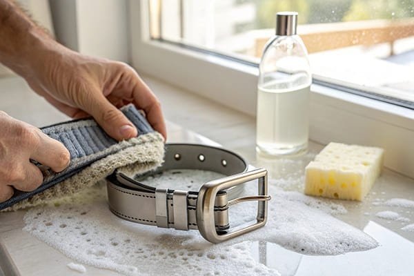 Clean stainless steel buckle