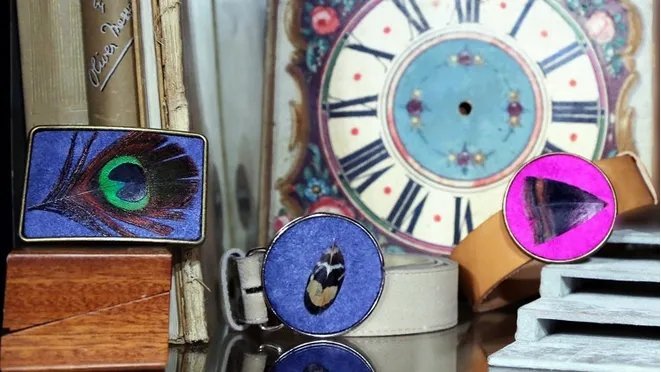 DIY cowboy buckle with printed leather