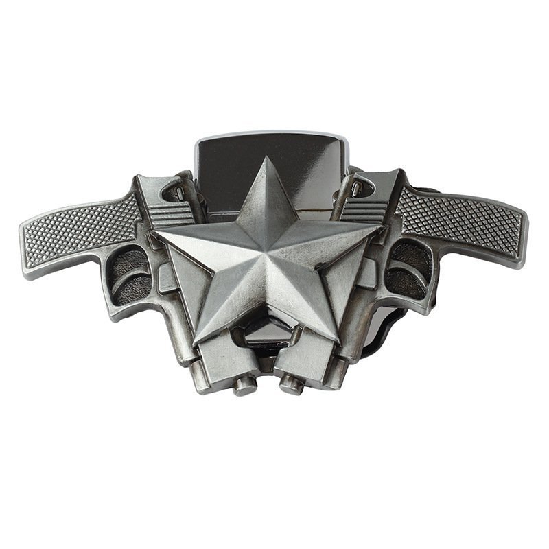 Gun buckle with lighter