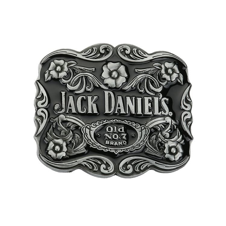 Jack Daniels OLD No.7 Black Floral Buckle