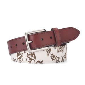 Leather Belt with Canvas