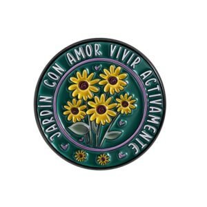 Soft enamel metal badge