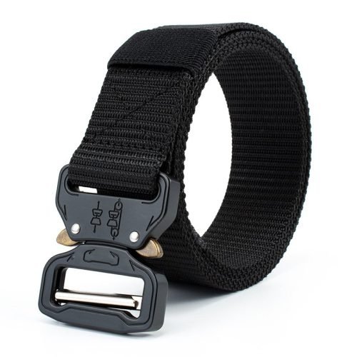 Black Tactical belt quick release