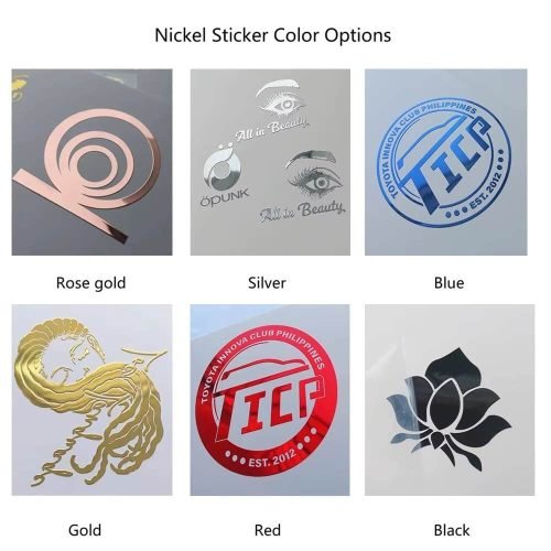 nickel sticker color options
