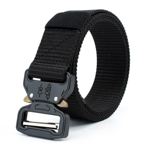 Black Tactical belt quick release
